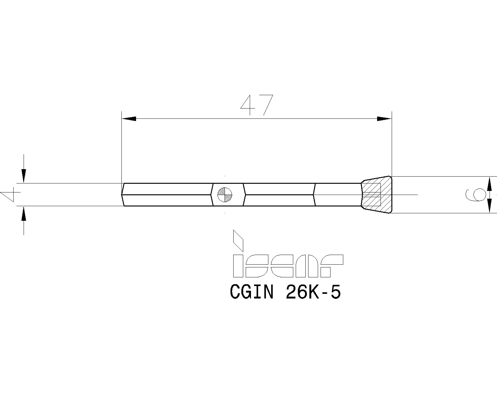 ISCAR Cutting Tools - Metal Working Tools - CGIN 26 : 2800588
