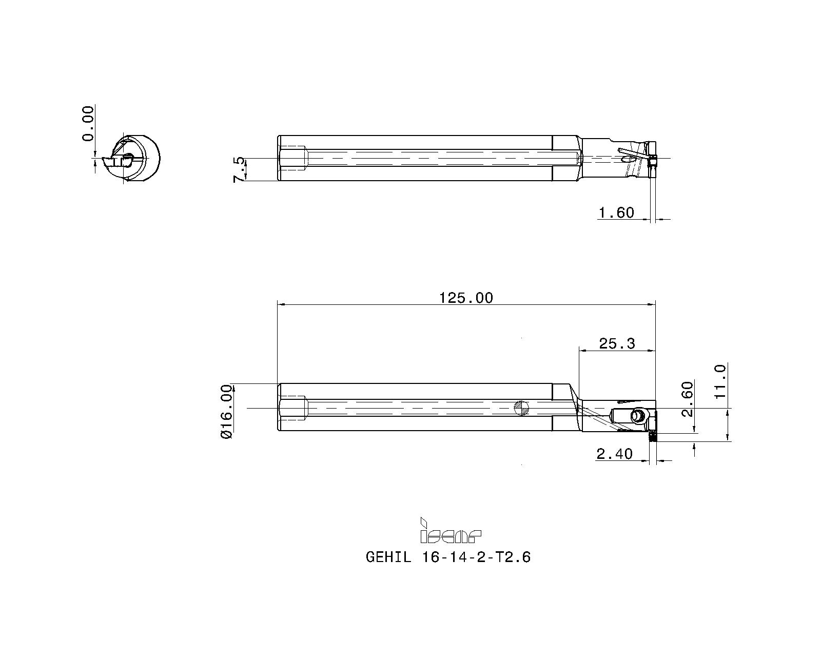 ISCAR Cutting Tools - Metal Working Tools - GEHIR/L : 2801045 - GEHIL