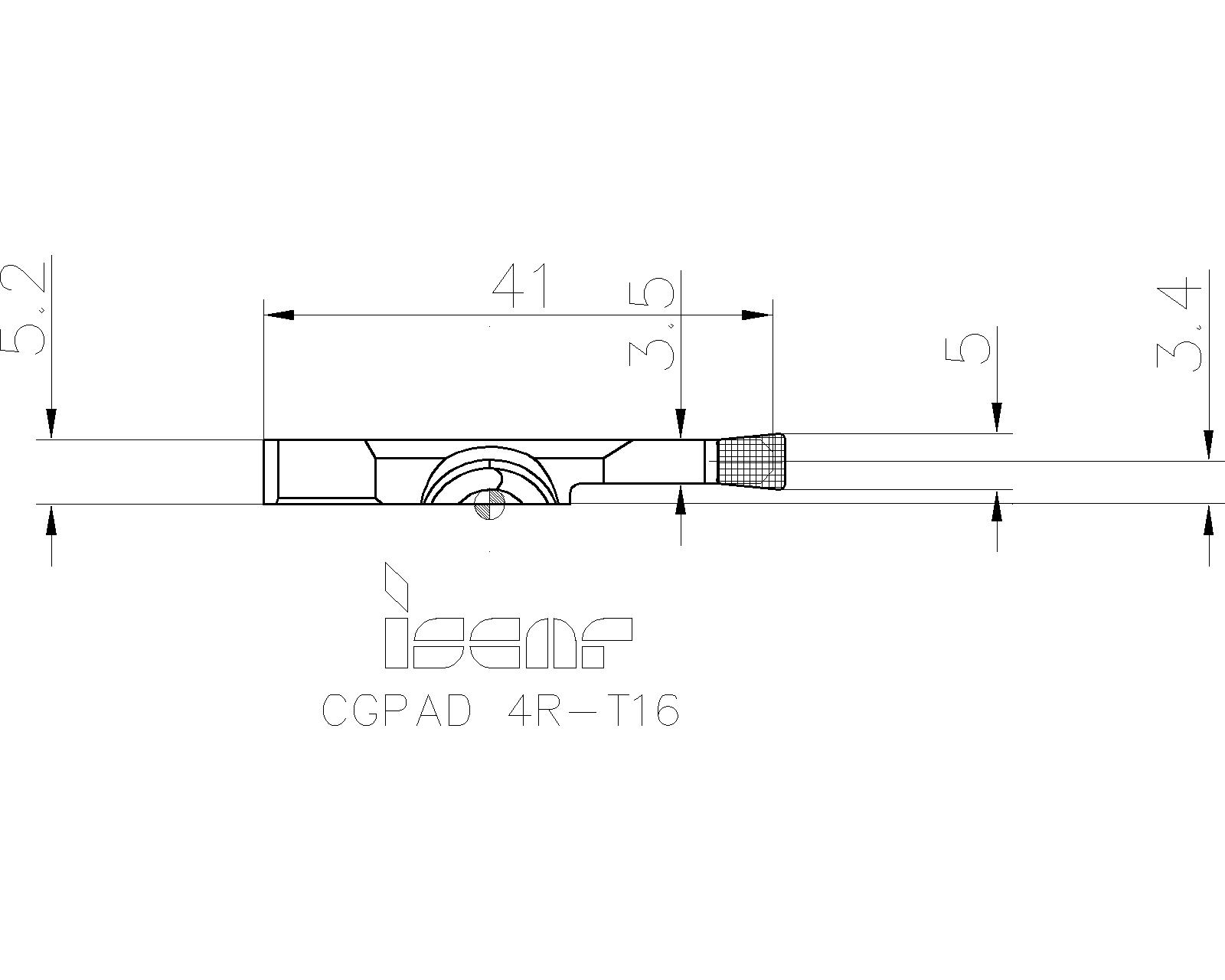 ISCAR Cutting Tools - Metal Working Tools - CGPAD : 2801214