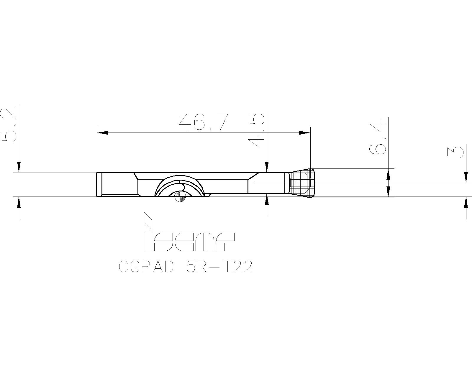ISCAR Cutting Tools - Metal Working Tools - CGPAD : 2801219
