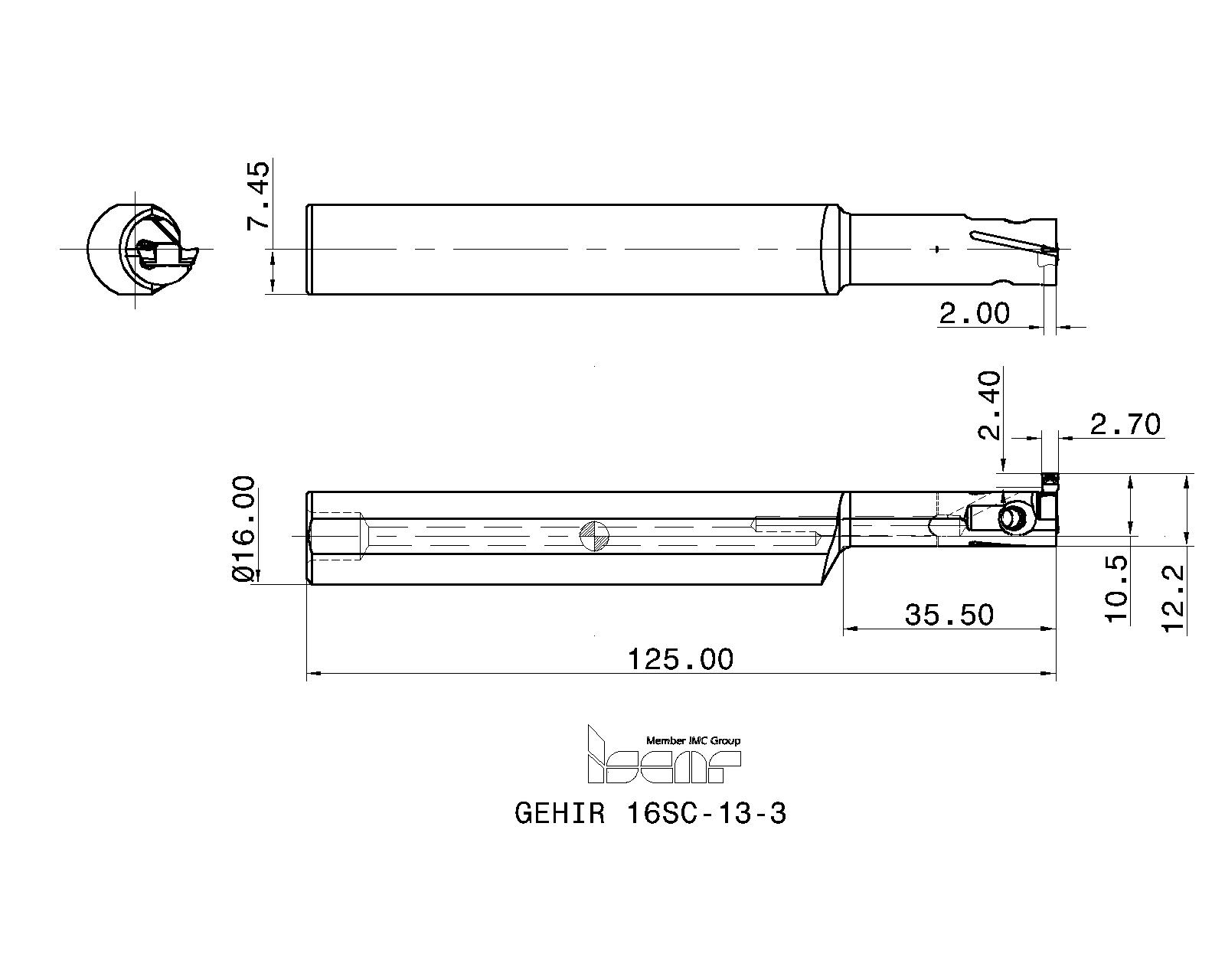 ISCAR Cutting Tools - Metal Working Tools - GEHIR/L-SC : 2801297