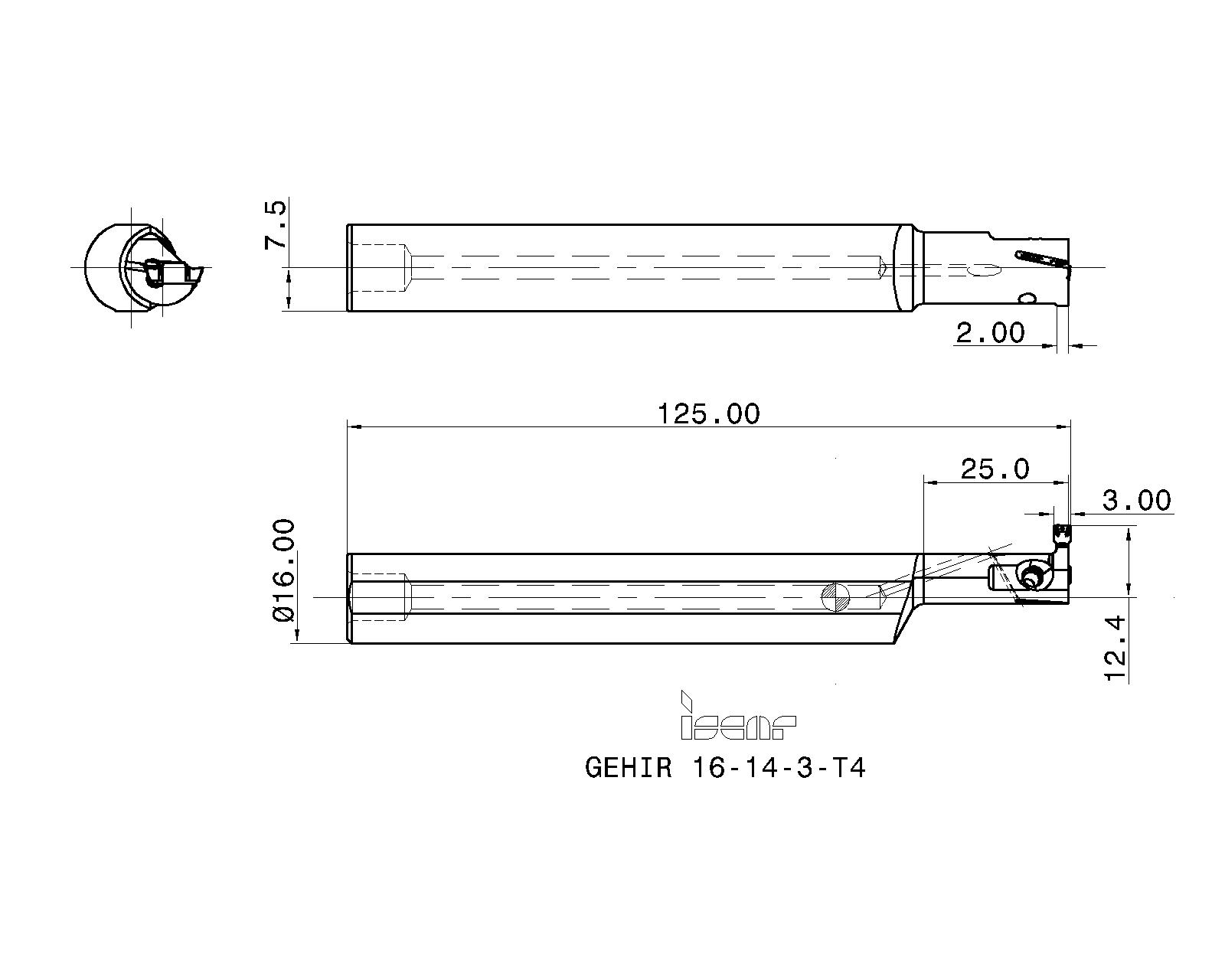 ISCAR Cutting Tools - Metal Working Tools - GEHIR/L : 2801761 - GEHIR