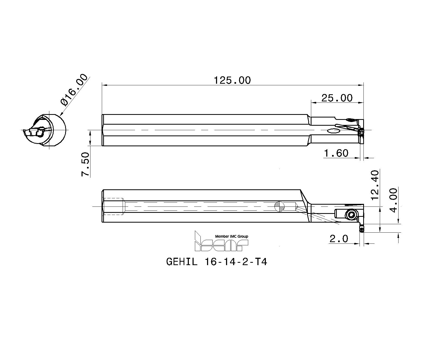 ISCAR Cutting Tools - Metal Working Tools - GEHIR/L : 2801769 - GEHIL