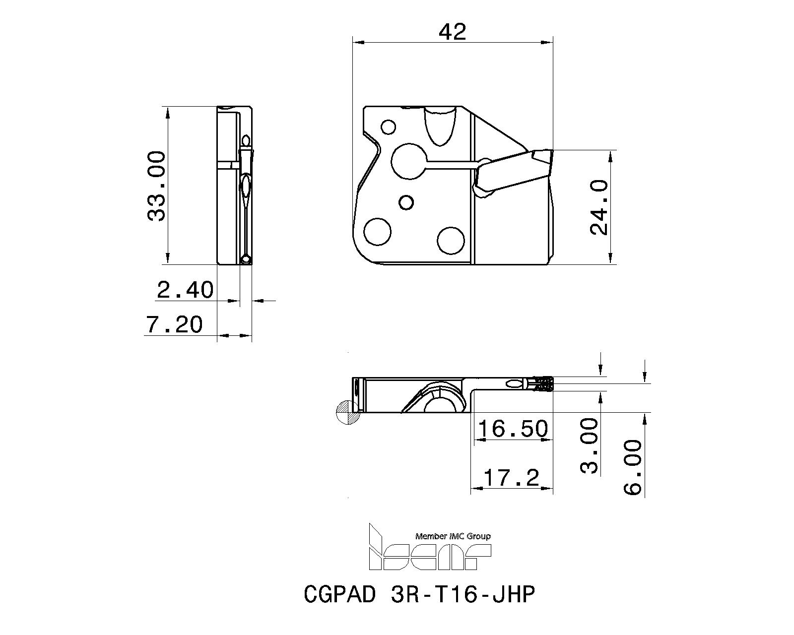 ISCAR Cutting Tools - Metal Working Tools - CGPAD-JHP : 2801876