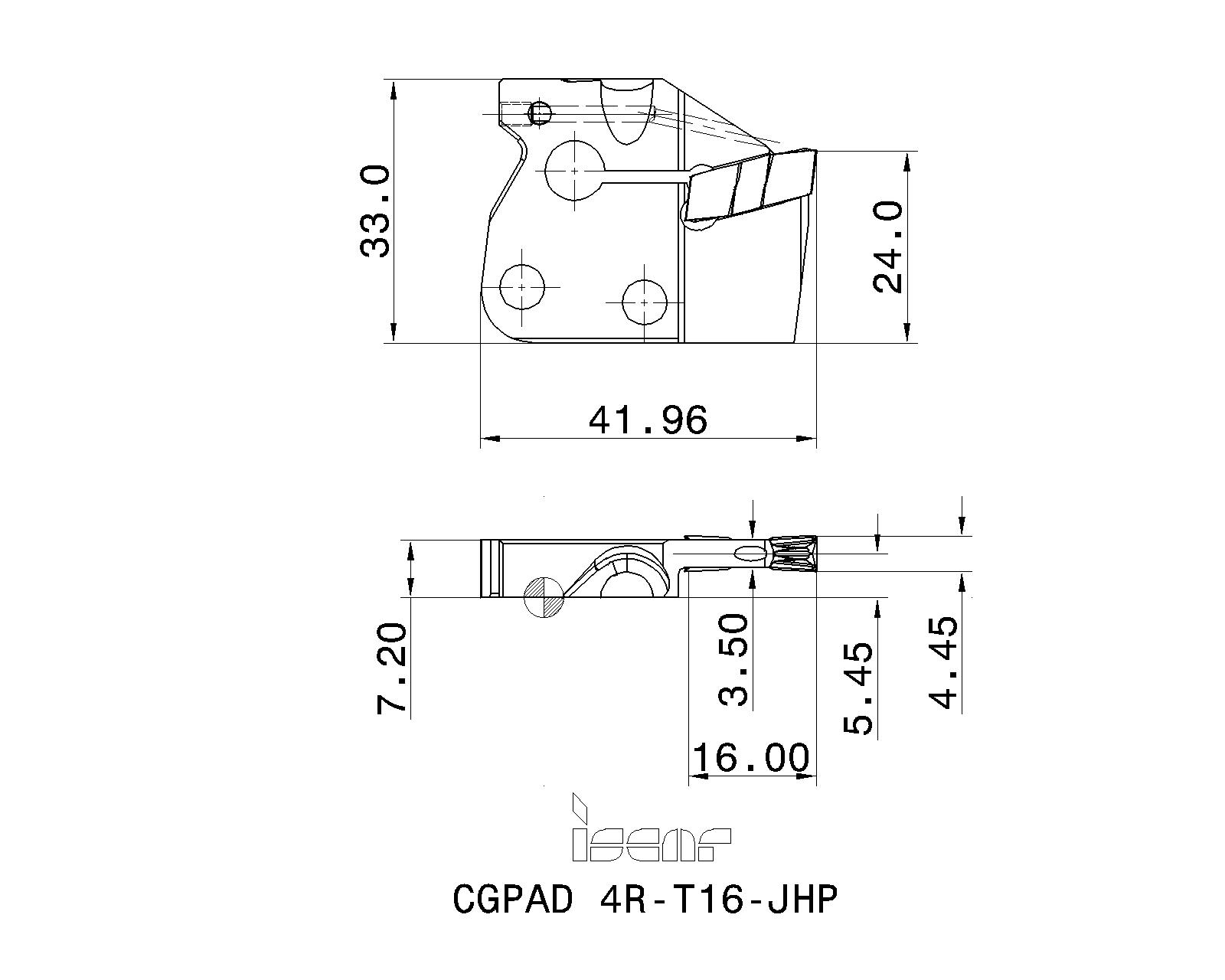 ISCAR Cutting Tools - Metal Working Tools - CGPAD-JHP : 2801878 