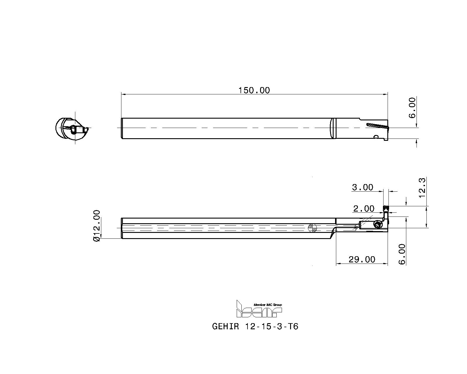 ISCAR Cutting Tools - Metal Working Tools - GEHIR/L : 2801896 - GEHIR