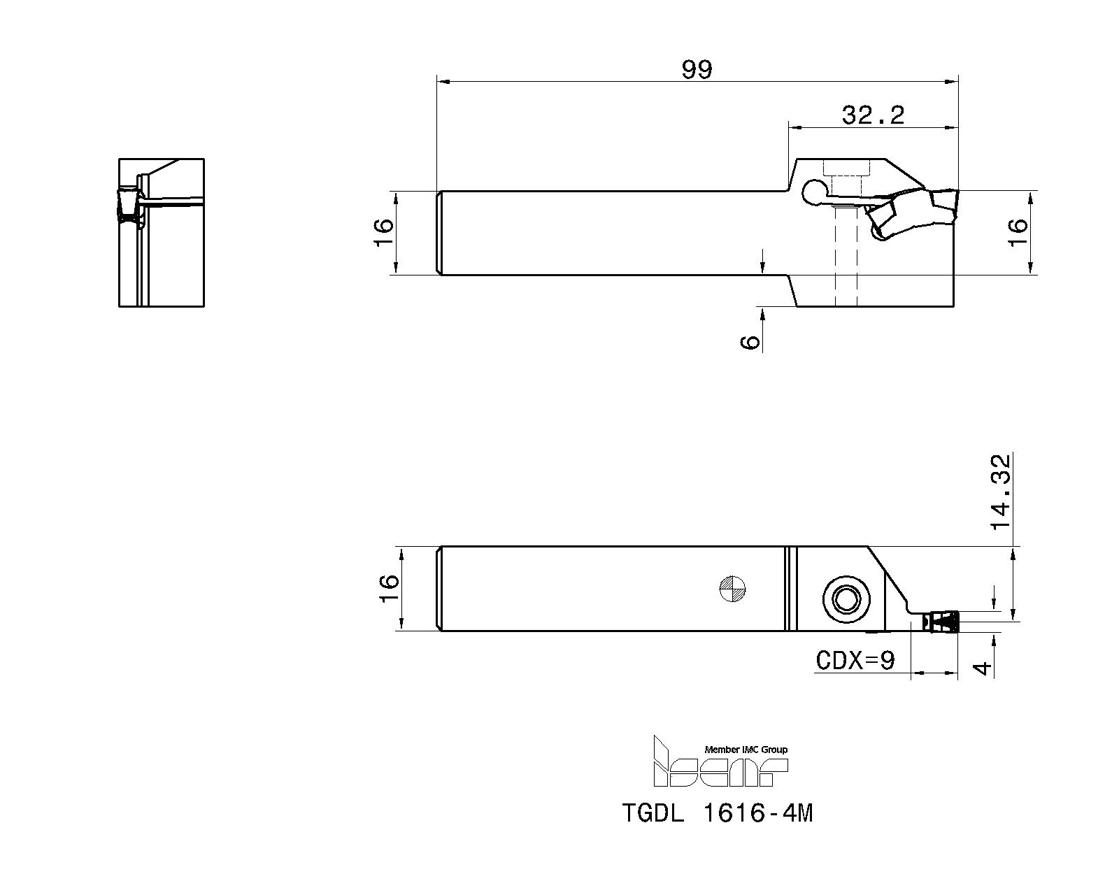 ISCAR Cutting Tools - Metal Working Tools - TGDR/L : 2850081