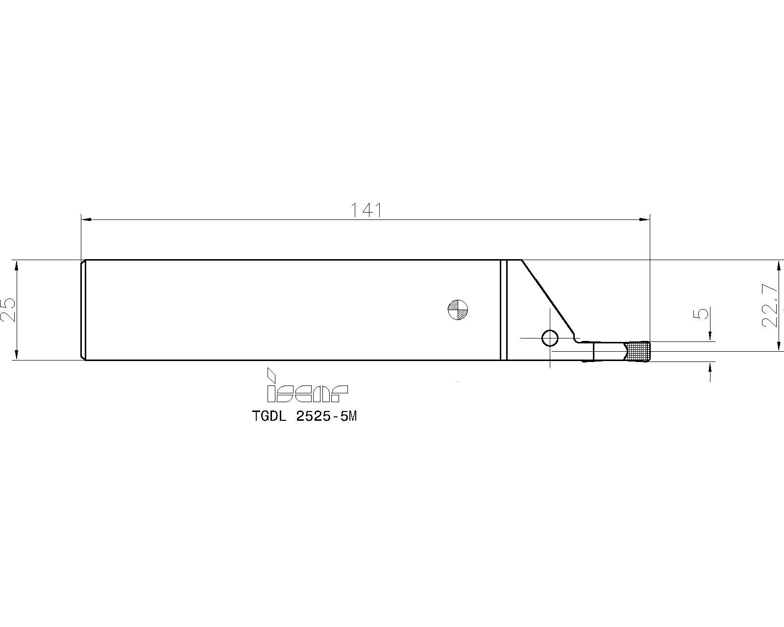 イスカル ホルダー TGDL2525-5M