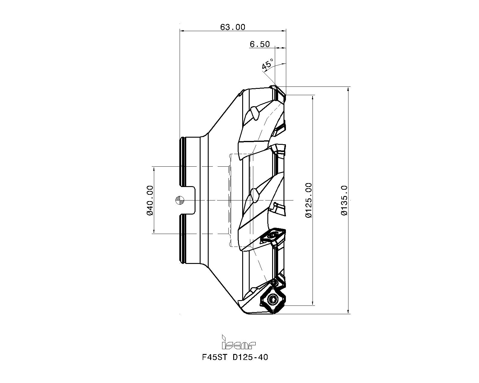 ISCAR Cutting Tools - Metal Working Tools - F45ST : 3100383