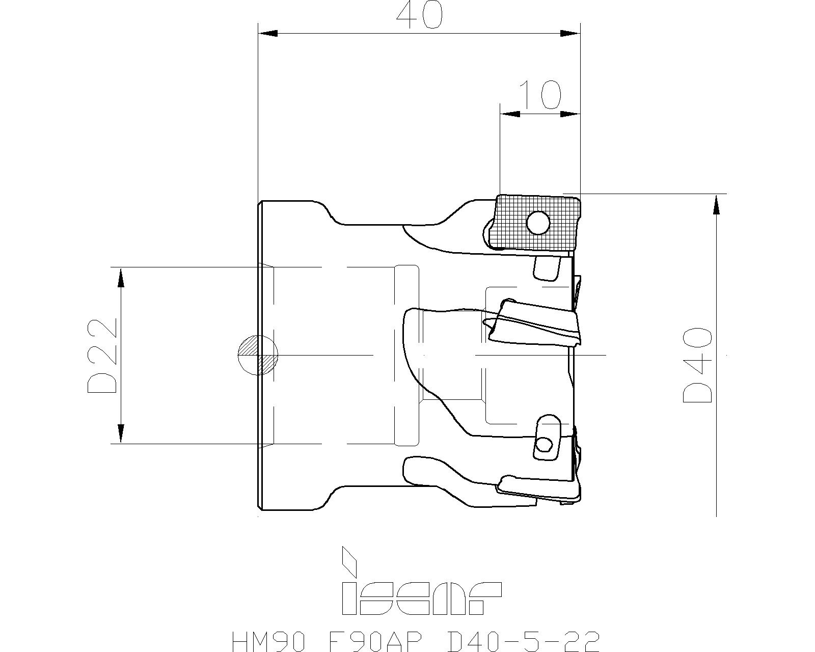 ISCAR Cutting Tools - Metal Working Tools - HM90 F90AP-10