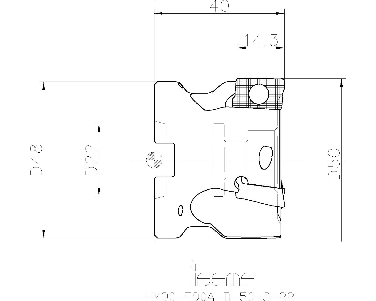 ISCAR Cutting Tools - Metal Working Tools - HM90 F90A-15 : 3102091