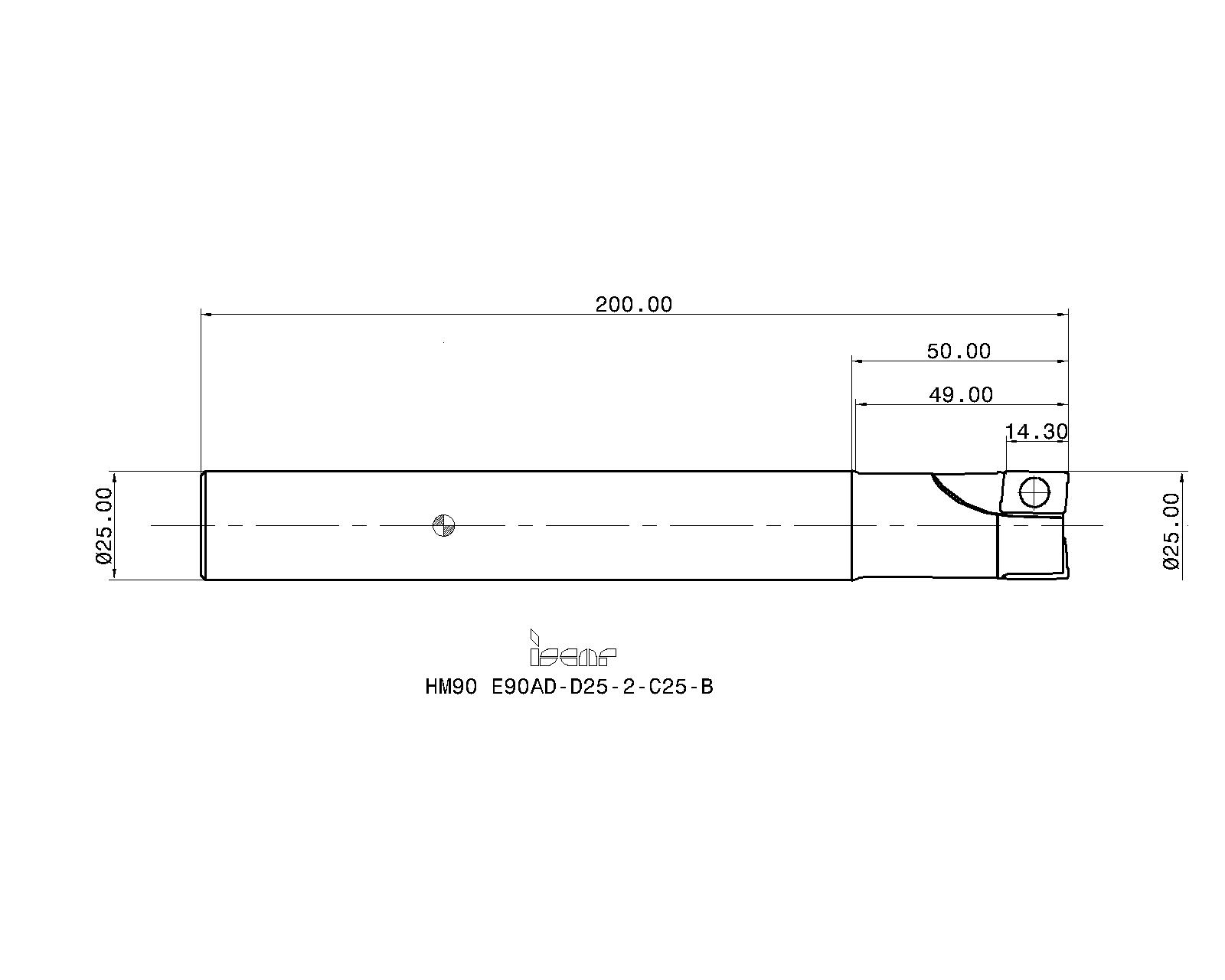 ISCAR Cutting Tools - Metal Working Tools - HM90 E90AD-15