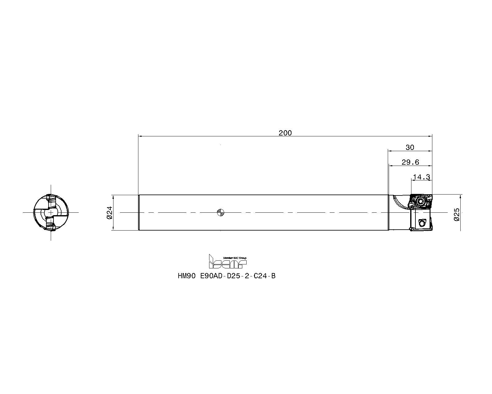 物品 イスカル ヘリ２０００ エンドミル ＨＭ９０ Ｅ９０ＡＤ−１５ HM90 E90AD-D33-3-C32-L270  HM90E90ADD333C32L270 イスカルジャパン 株