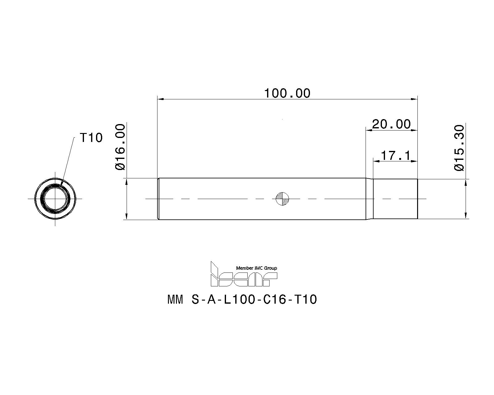 イスカル シャンクマスター TS S-A-L130-C16-T10-C