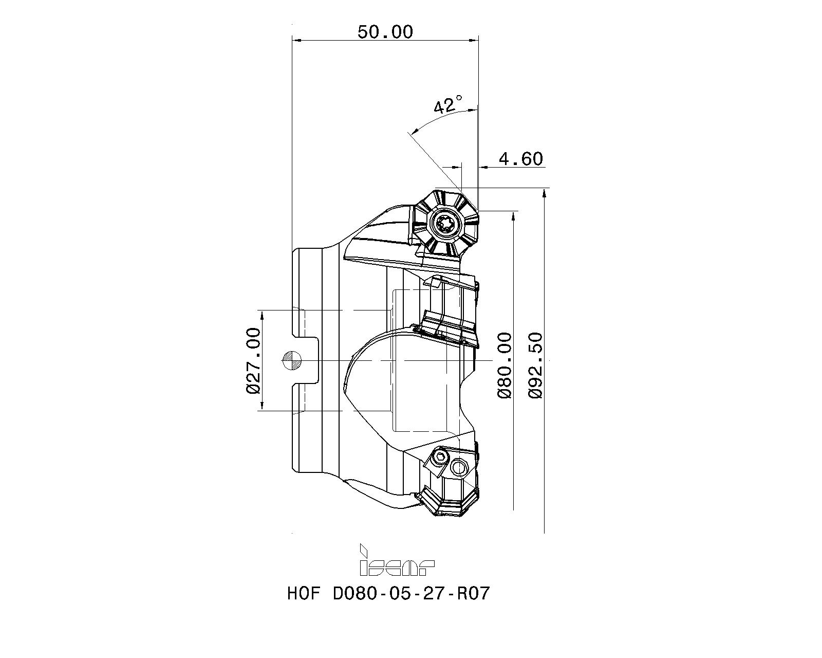 ISCAR Cutting Tools - Metal Working Tools - HOF-R07 : 3103246