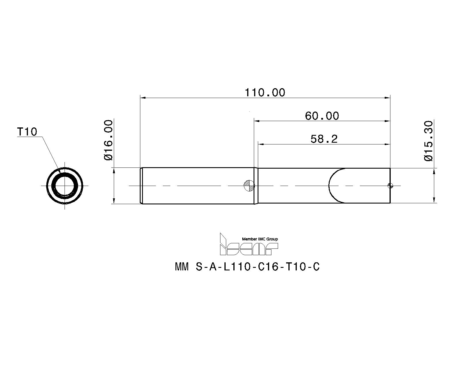 イスカル MM S-A-L110-C16-T10-C Ｘ その他ミーリング／カッタ MMSAL1