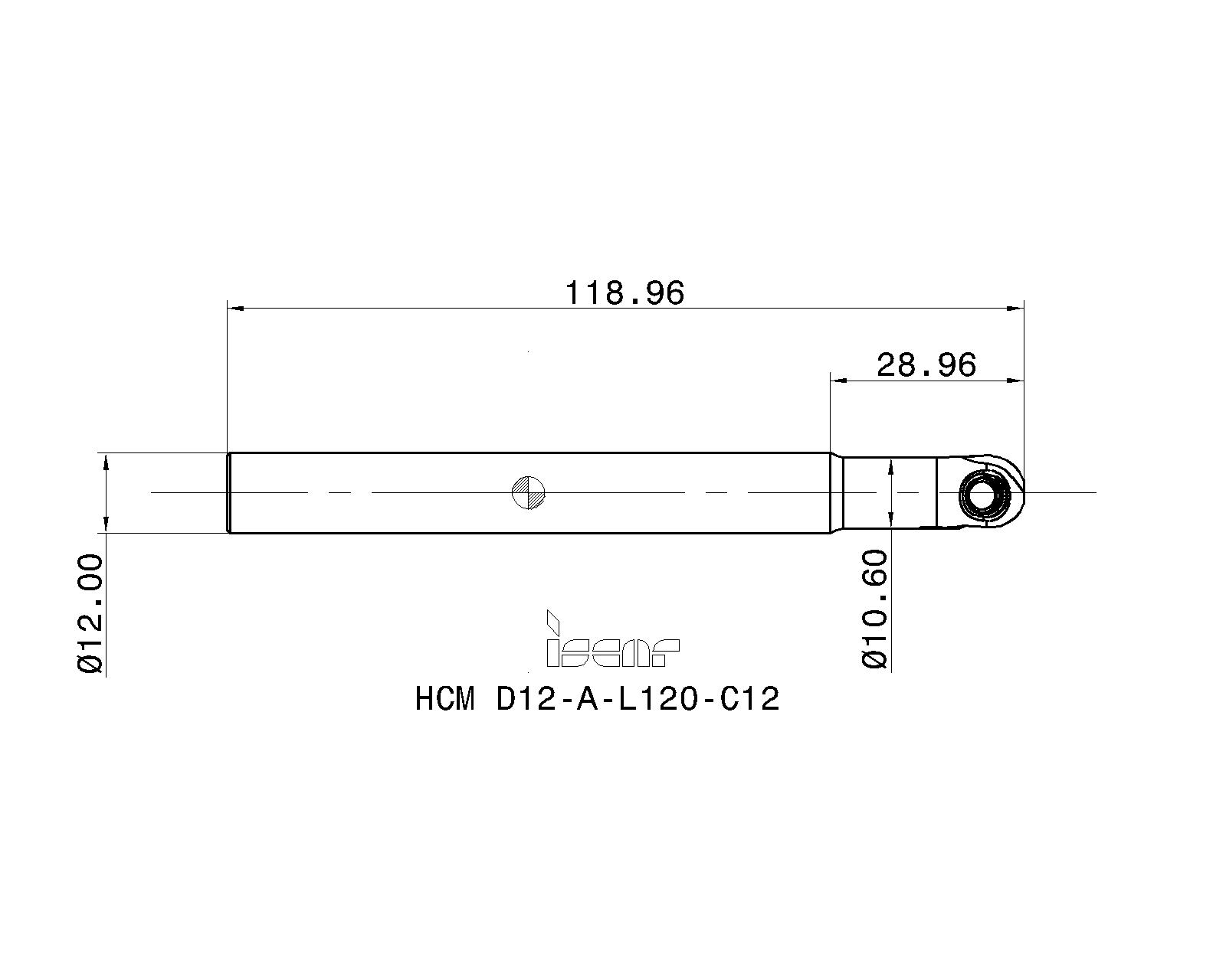ISCAR Cutting Tools - Metal Working Tools - HCM D12 : 3103571