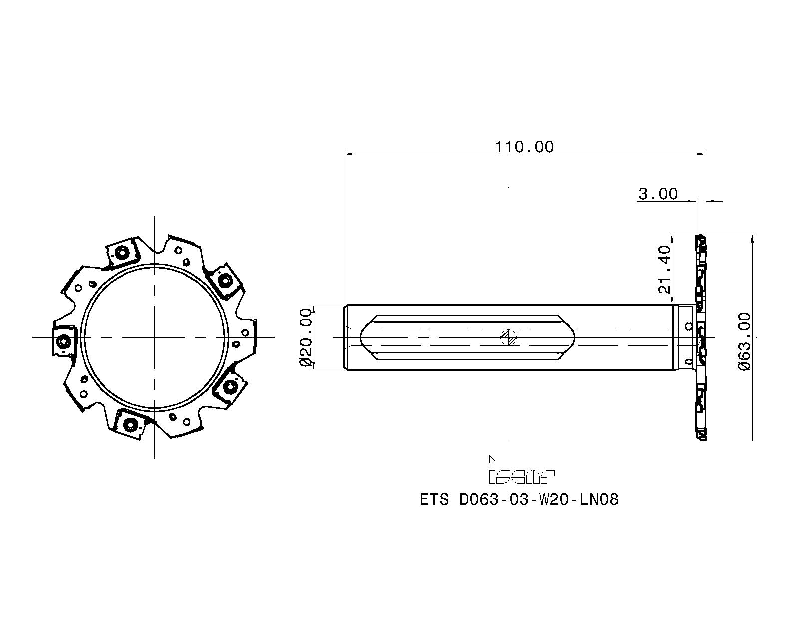 イワタツール イワタツール 位置決め面取り工具 面取角60°面取径4〜20 60TGHSP20CBALD(7961367) 