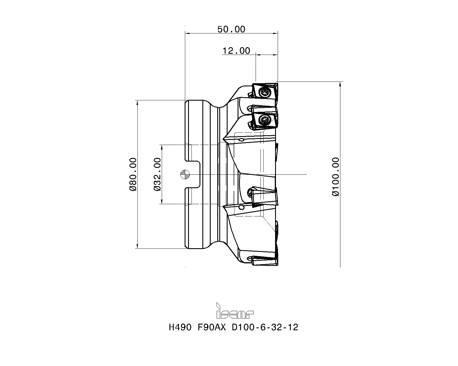 Iscar Cutting Tools Metal Working Tools H490 F90ax 12