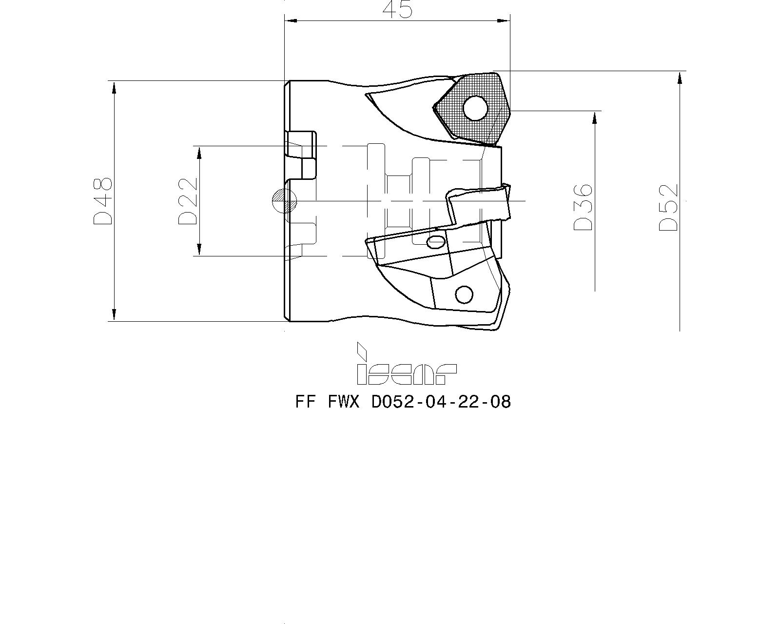 ISCAR Cutting Tools - Metal Working Tools - FF FWX : 3105241 - FF