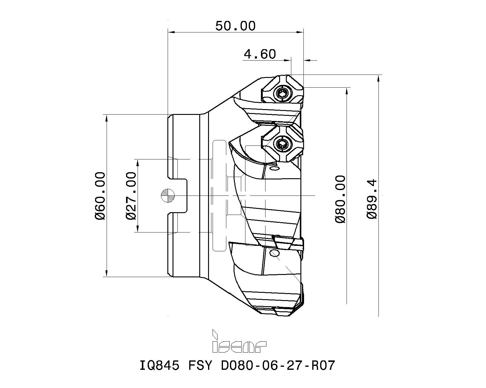 ISCAR Cutting Tools Metal Working Tools IQ845 FSYR07 3106526