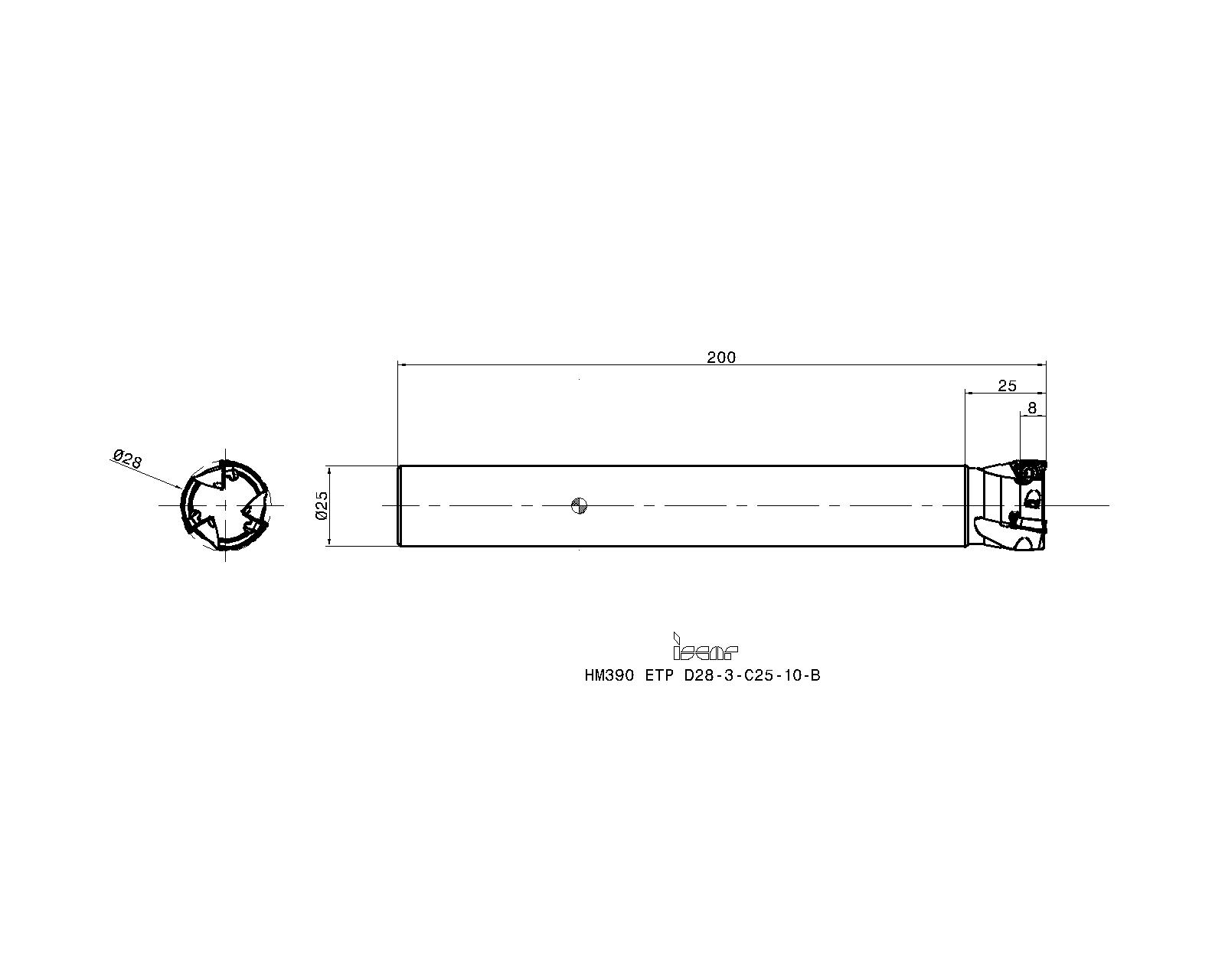 ISCAR Cutting Tools - Metal Working Tools - HM390 ETP-10 : 3107308