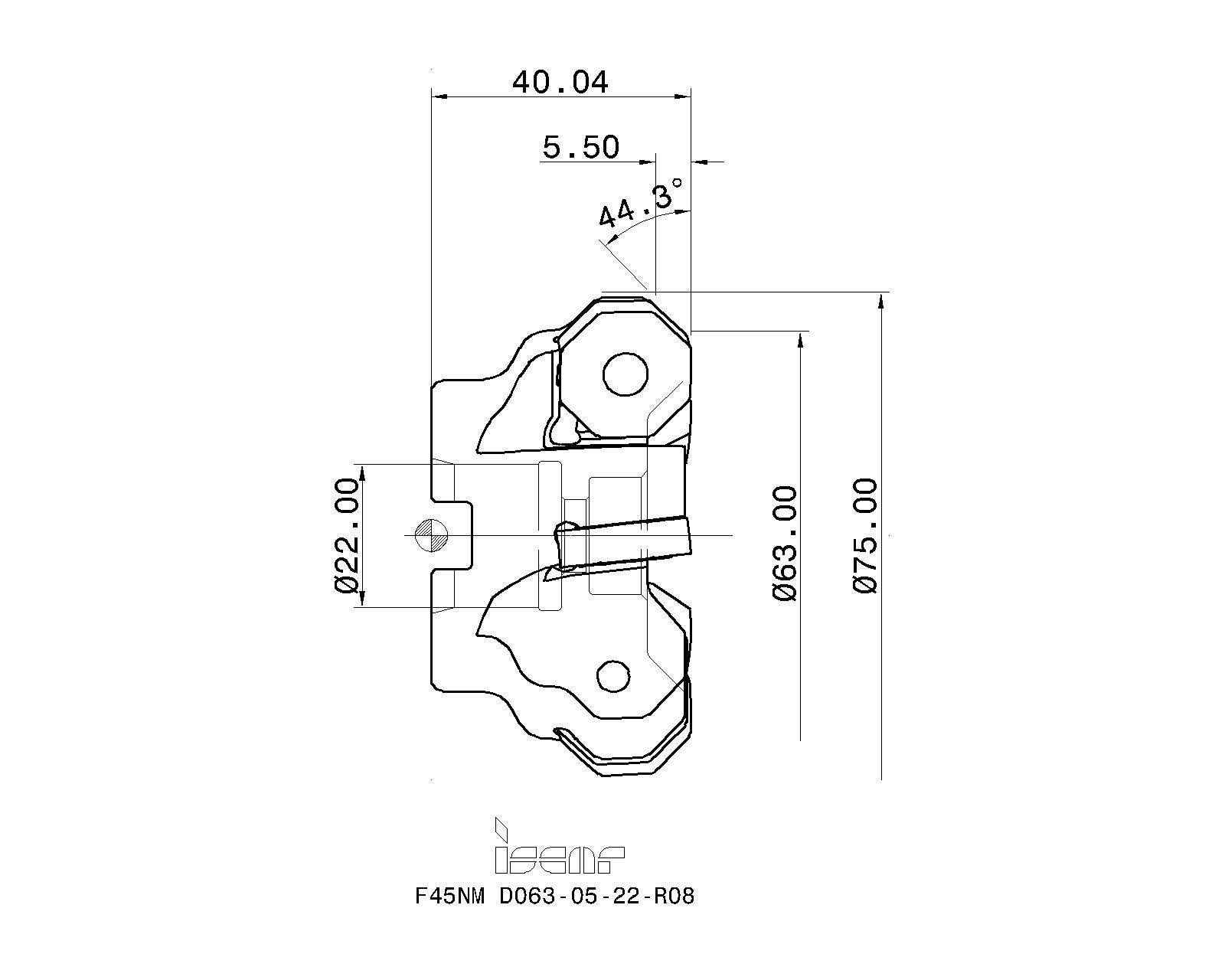 ISCAR Cutting Tools - Metal Working Tools - F45NM : 3191574