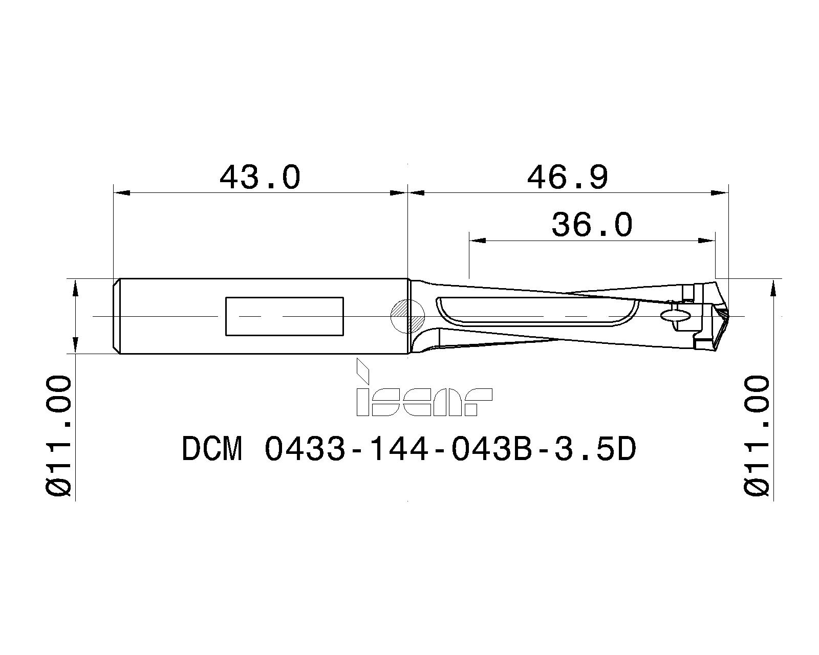 DCM BROCA ISCAR DCM 0315-110-031B-3.5D 