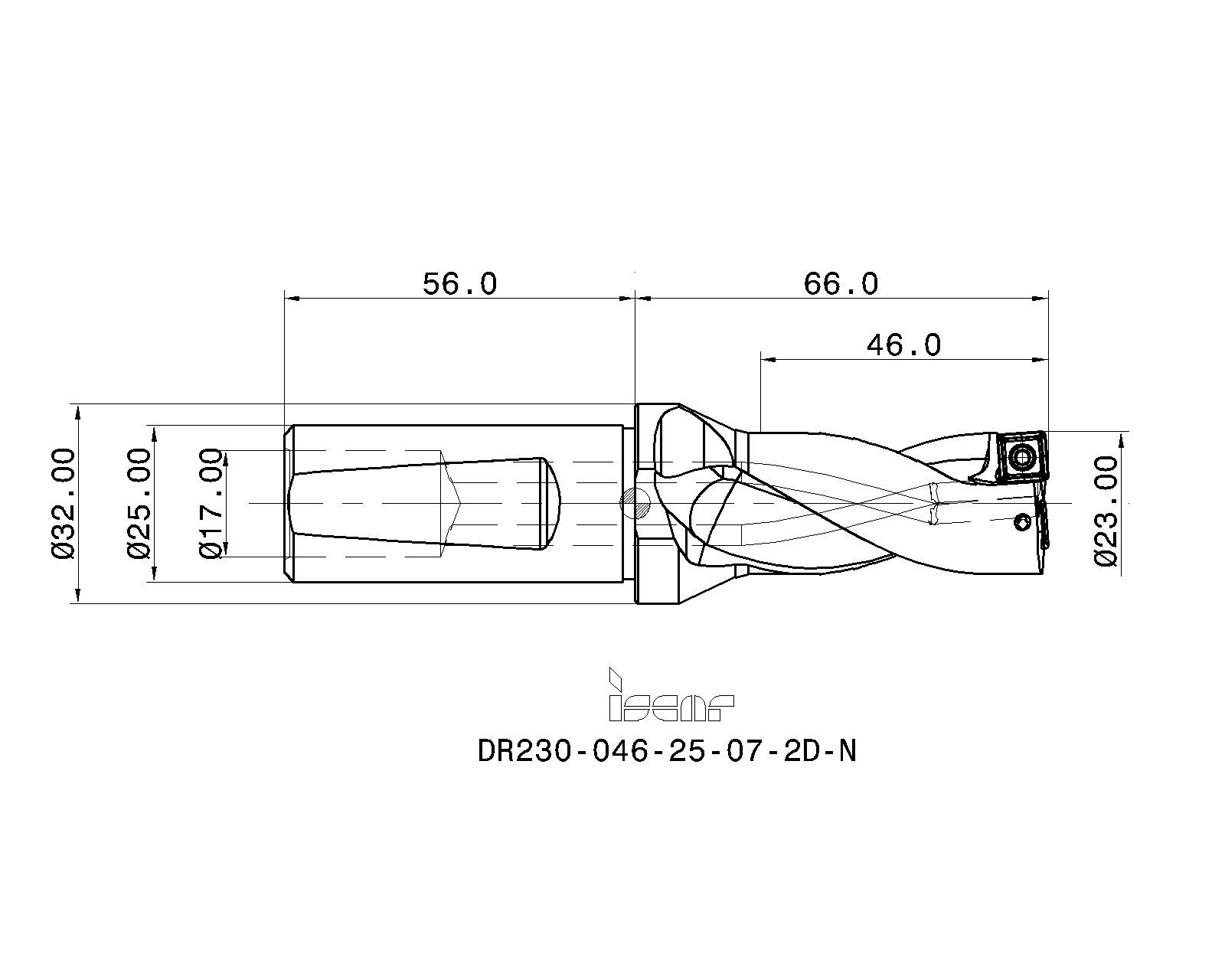 ISCAR Cutting Tools - Metal Working Tools - DR-2D-N : 3201376