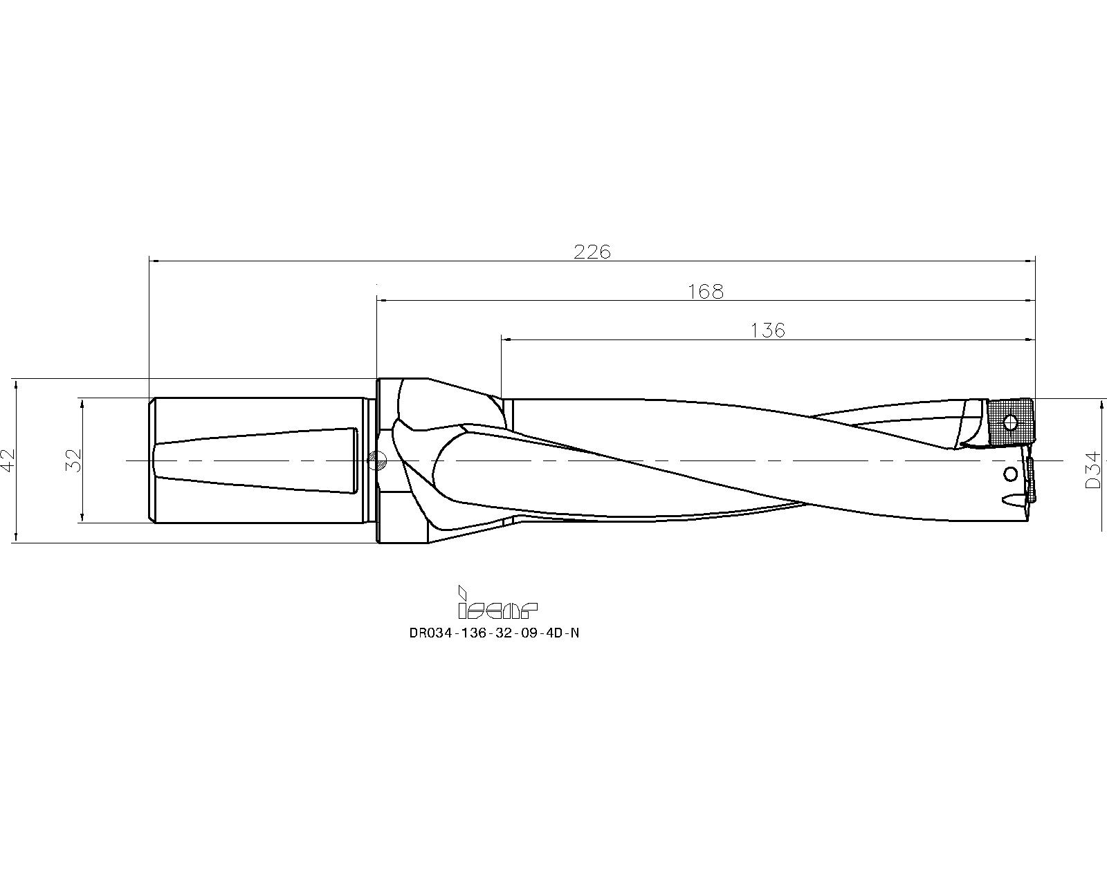 ISCAR Cutting Tools Metal Working Tools DR4DN 3201466 DR034