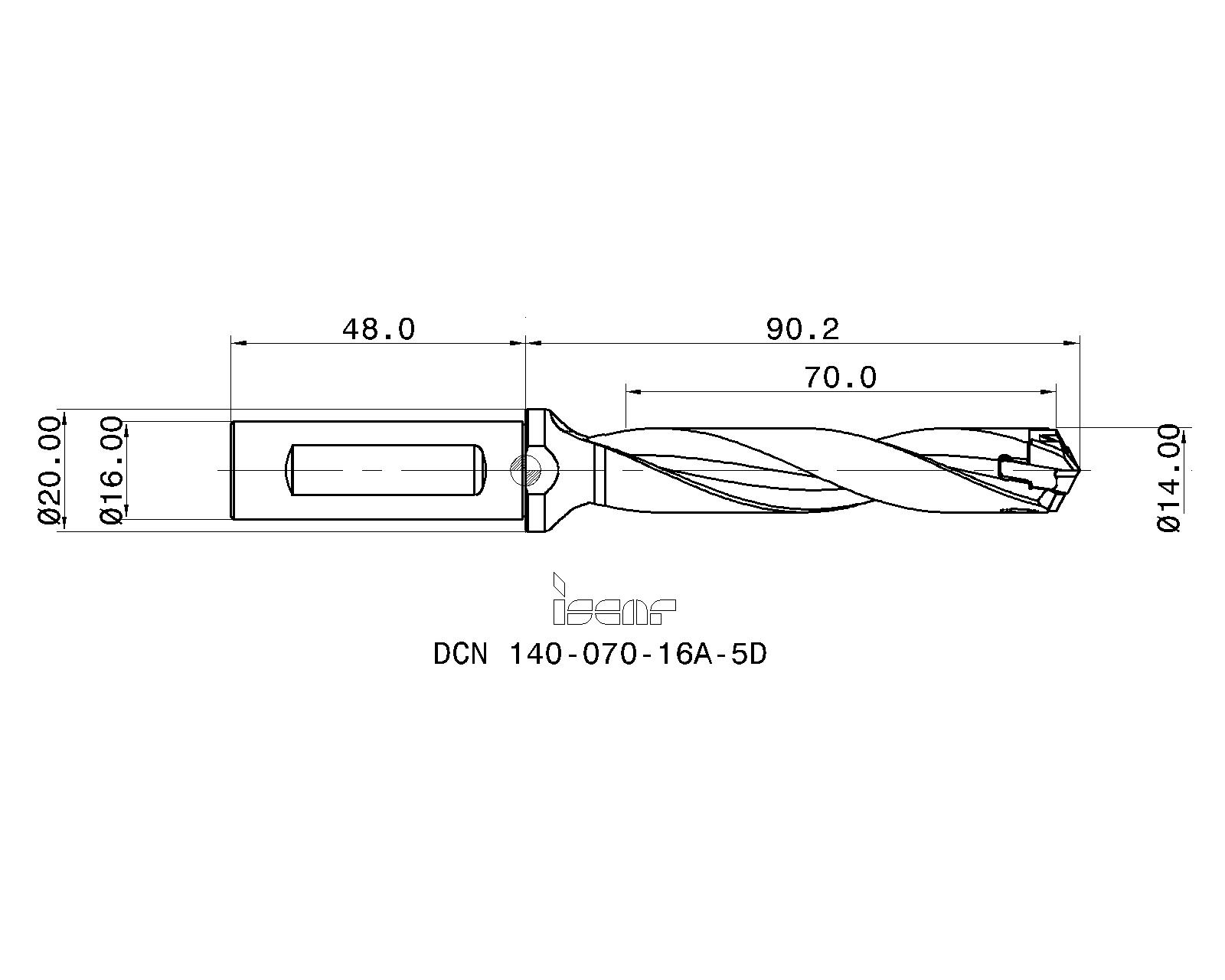 安売り イスカル スモウカム ヘッド交換式ドリル DCN140-070-16R-5D