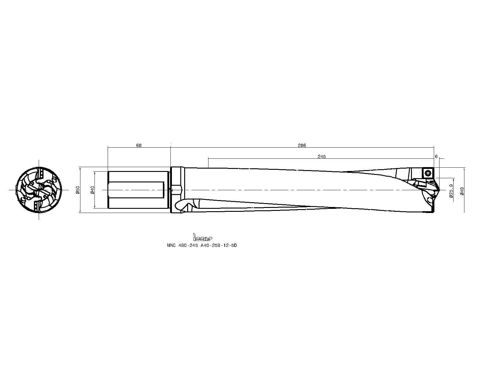 ISCAR Cutting Tools Metal Working Tools MNC5D 3202884 MNC 490