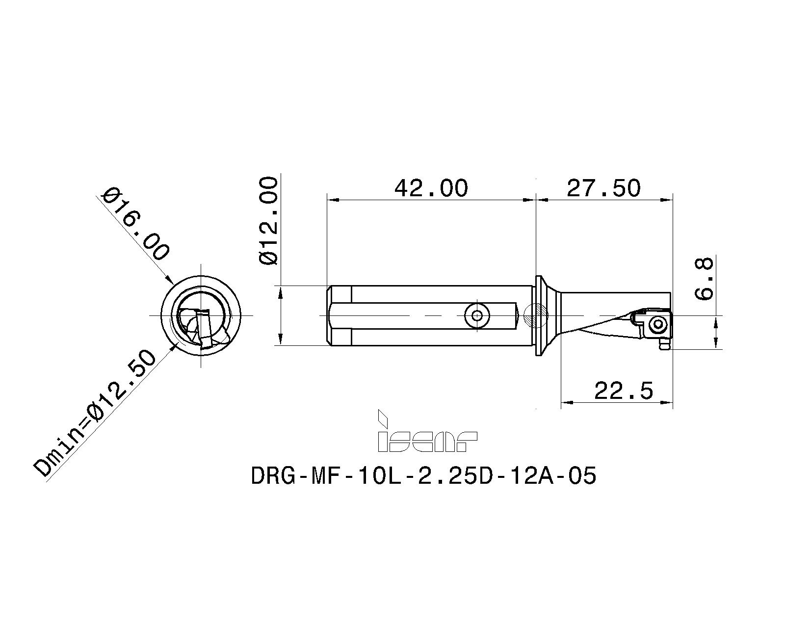 ISCAR Cutting Tools - Metal Working Tools - DRG-MF : 3203865 - DRG