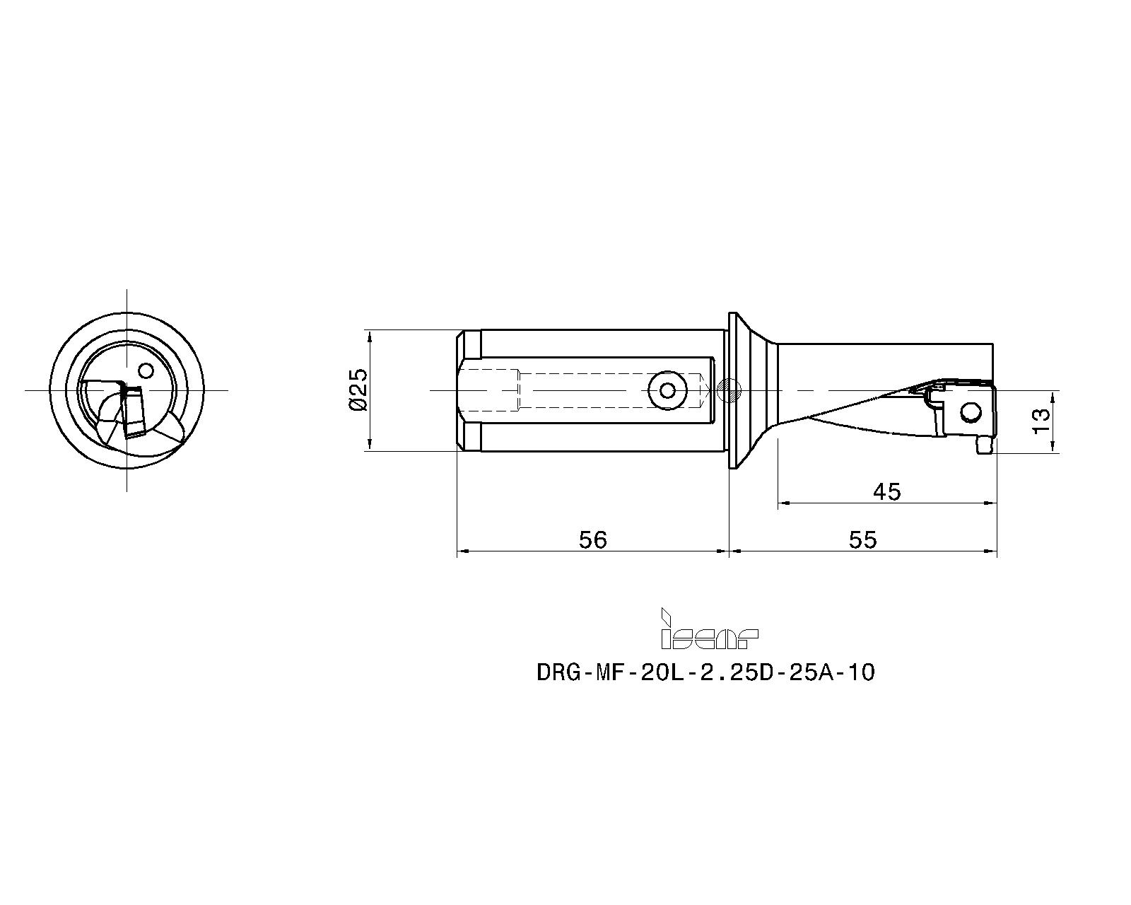 ISCAR Cutting Tools - Metal Working Tools - DRG-MF : 3203869 - DRG