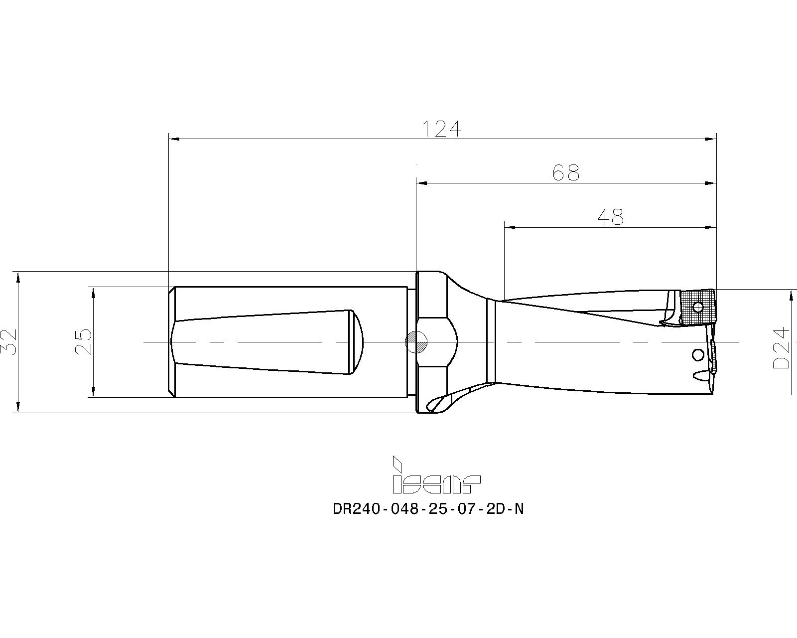 ISCAR Cutting Tools - Metal Working Tools - DR-2D-N : 3260070