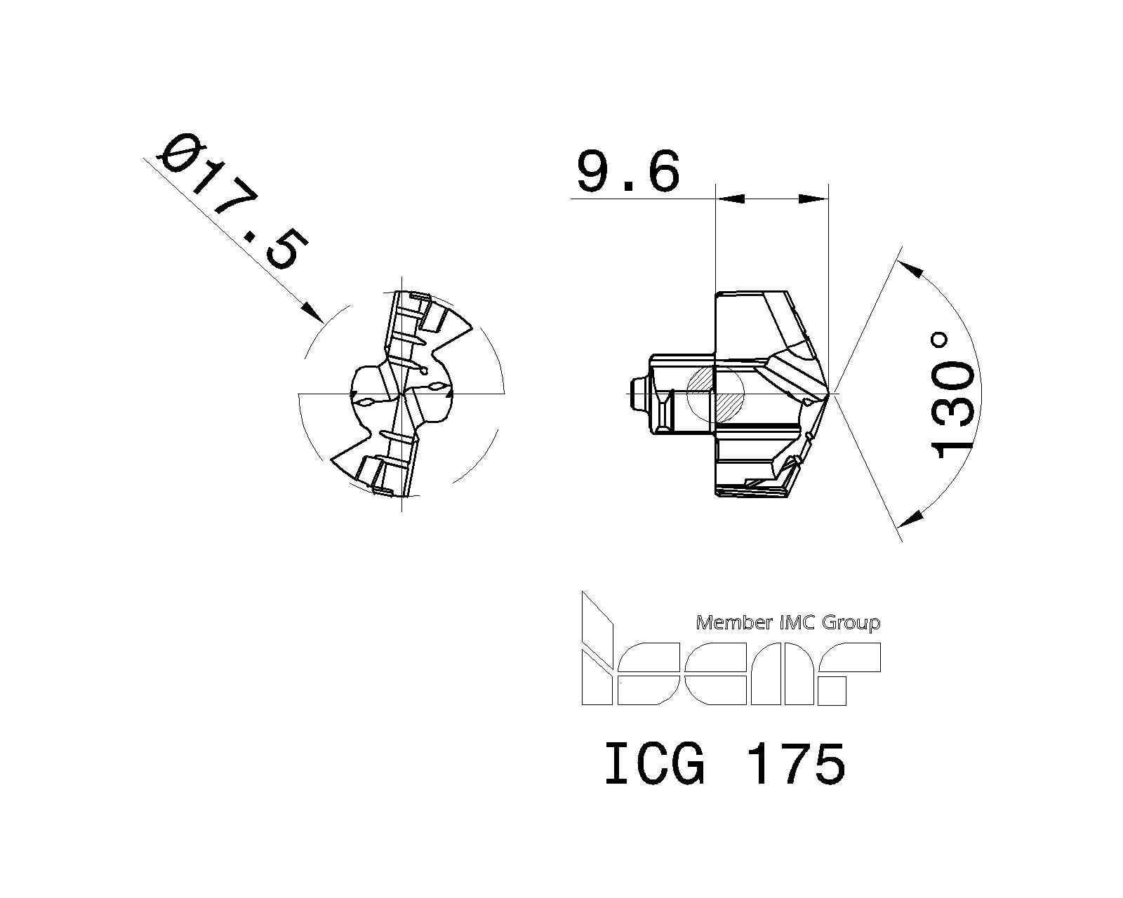 ISCAR Cutting Tools Metal Working Tools ICG 3302953 ICG 175