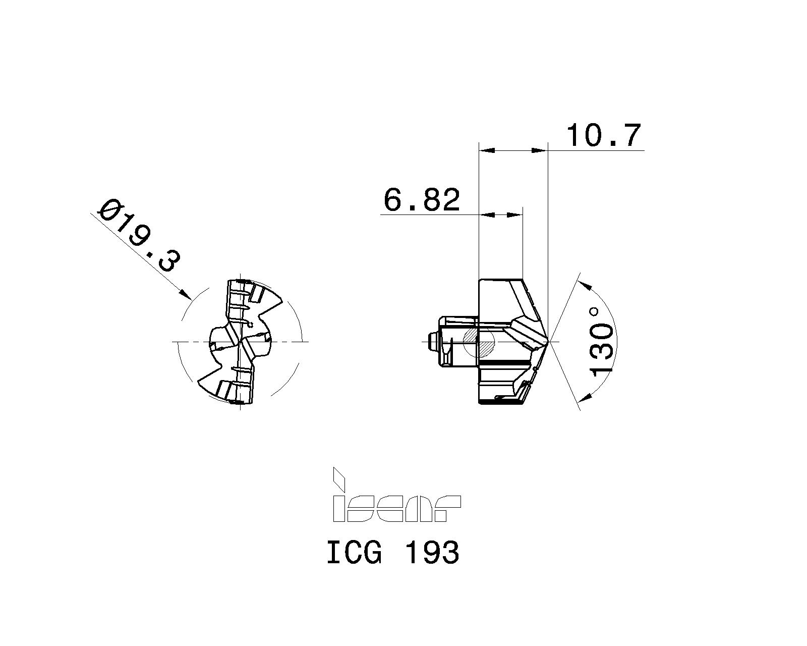 ISCAR Cutting Tools Metal Working Tools ICG 3302958 ICG 193
