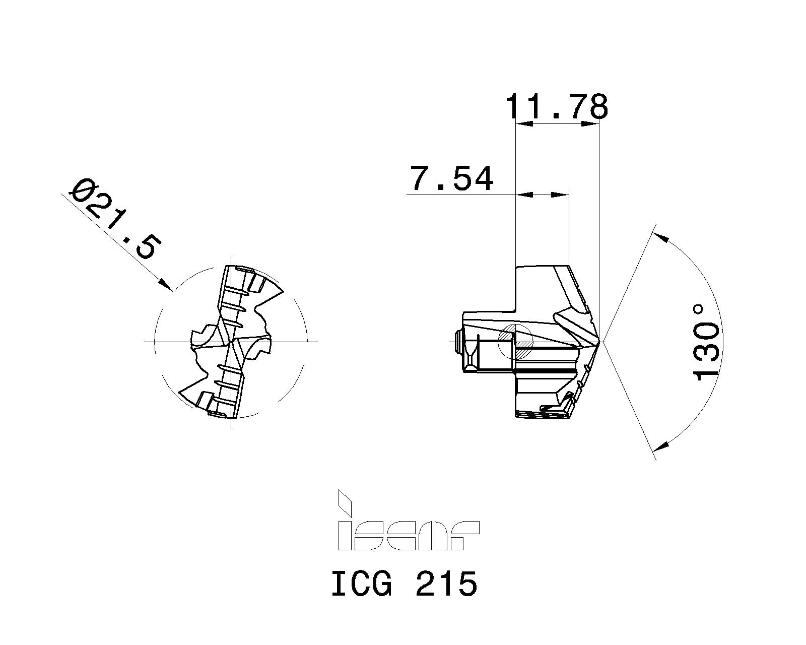 ISCAR Cutting Tools Metal Working Tools ICG 3302964 ICG 215
