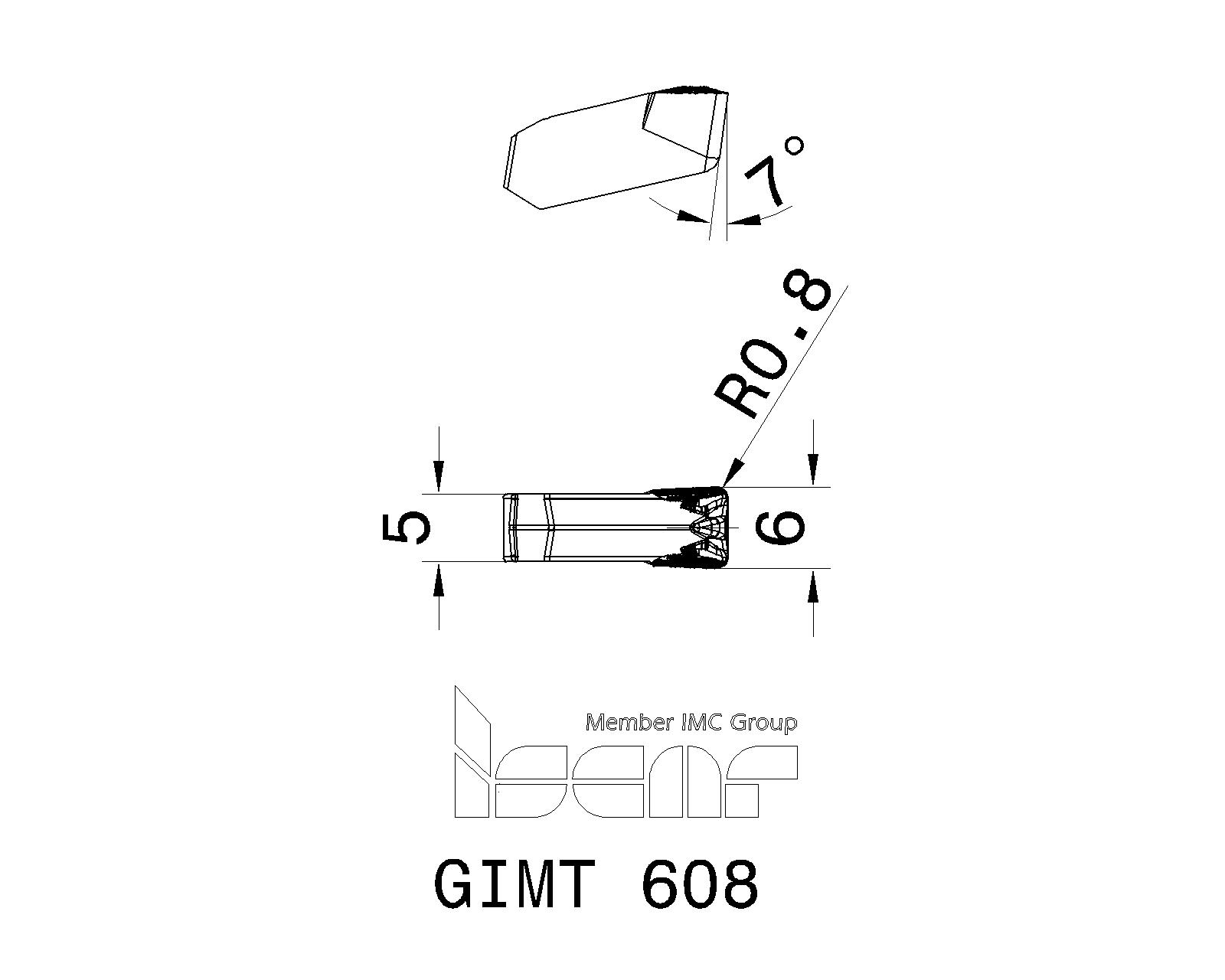 ISCAR Cutting Tools - Metal Working Tools - GIMT : 3311422 - GIMT 608