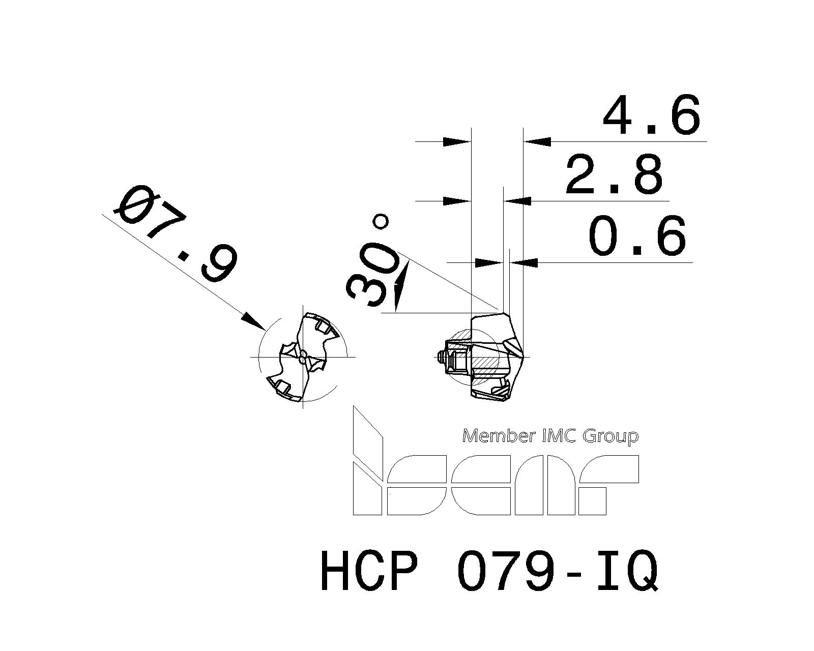ISCAR Cutting Tools Metal Working Tools HCPIQ 3311612 HCP 079IQ