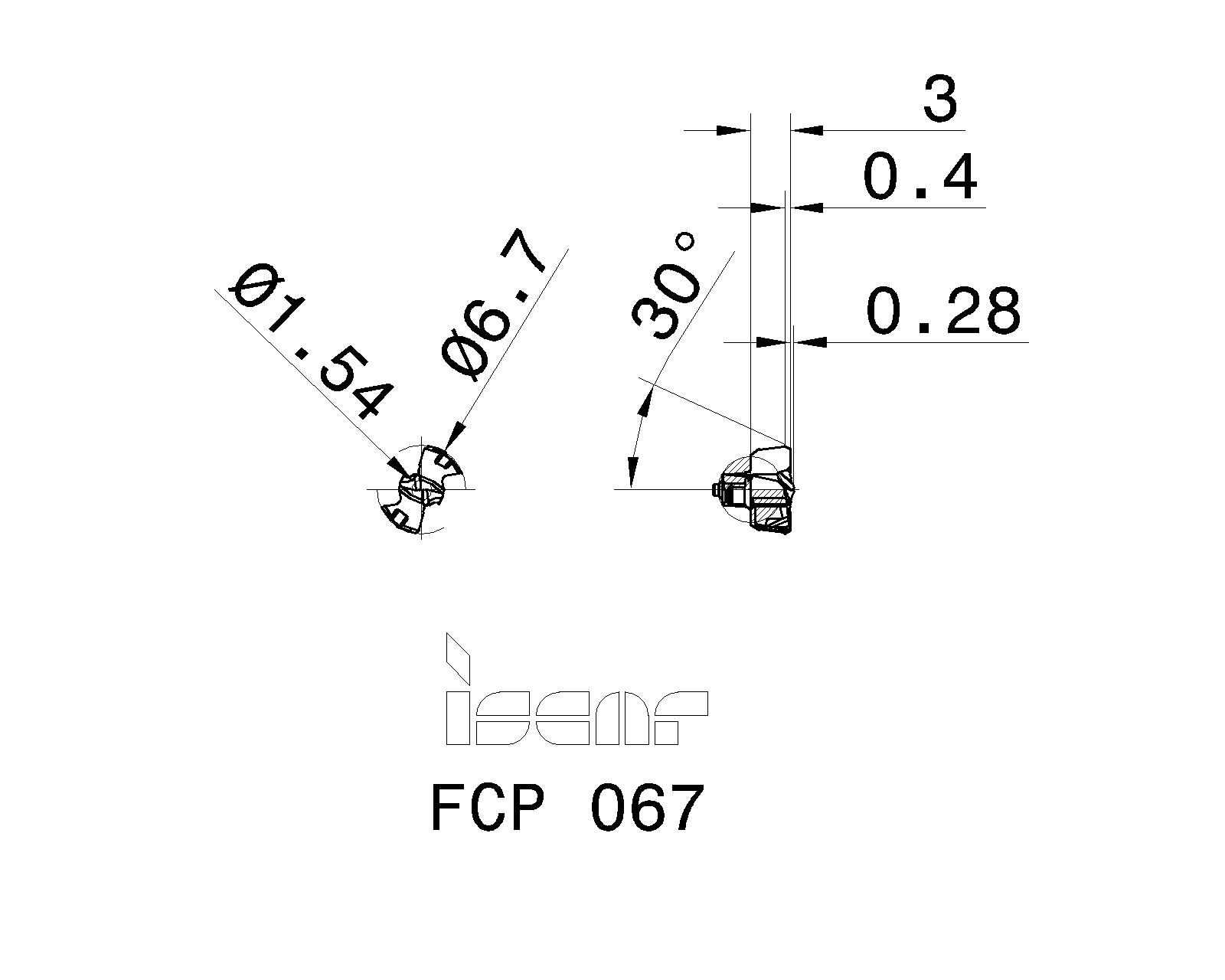 ISCAR Cutting Tools Metal Working Tools FCP 3311630 FCP 067