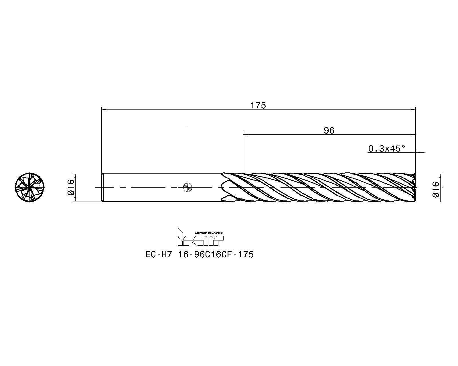 ISCAR Cutting Tools - Metal Working Tools - EC-E7/H7-CF : 3312359 - EC ...