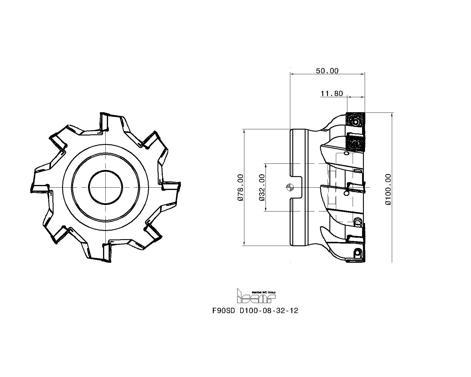 ISCAR Cutting Tools - Metal Working Tools - F90SD-12 : 3319627 