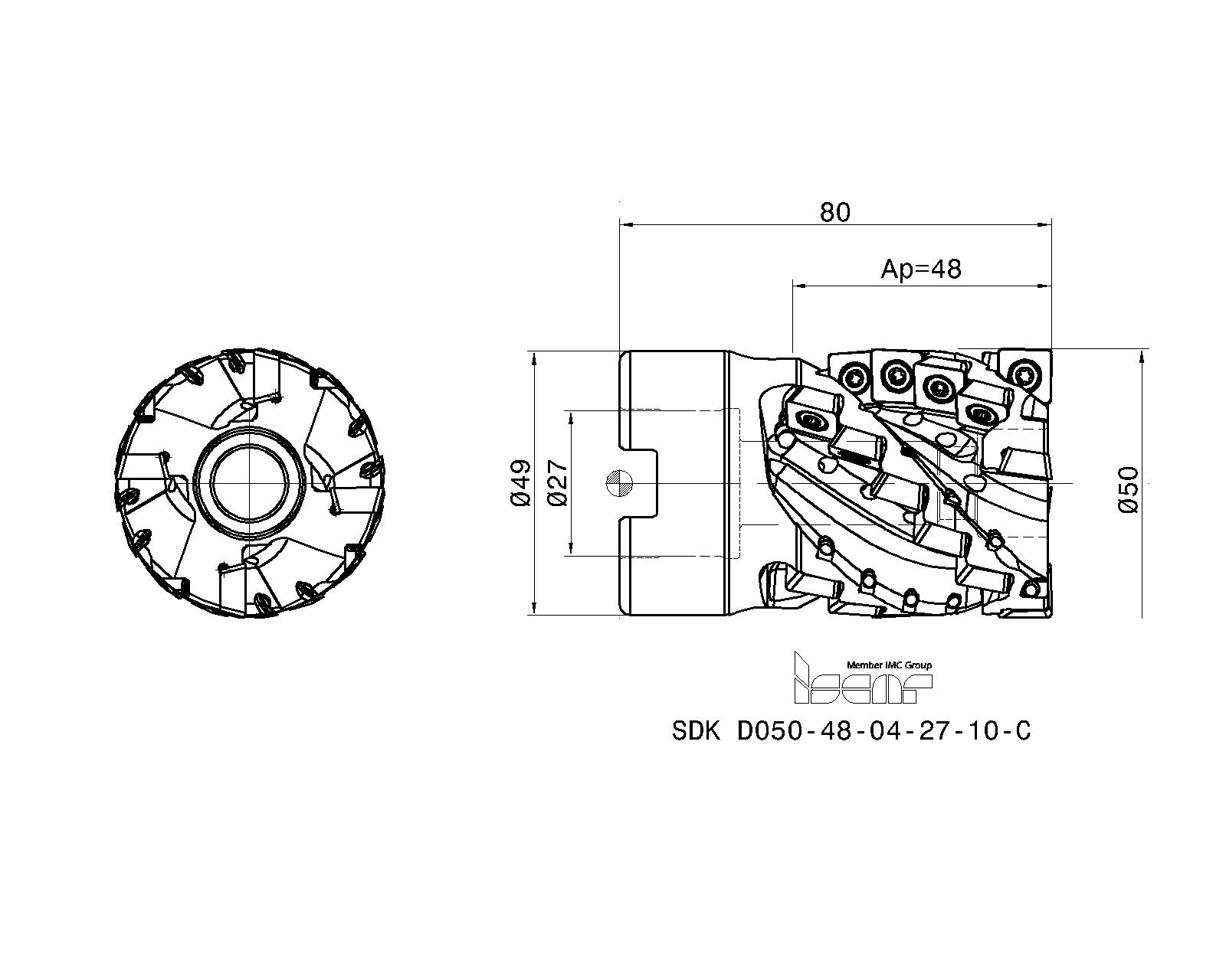 ISCAR Cutting Tools Metal Working Tools SDK10C/HP 3320553 SDK