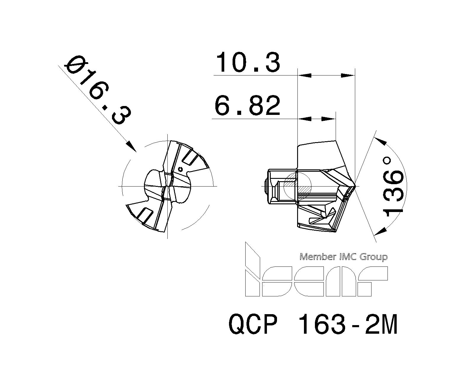 ISCAR Cutting Tools Metal Working Tools QCP2M 3325687 QCP 1632M