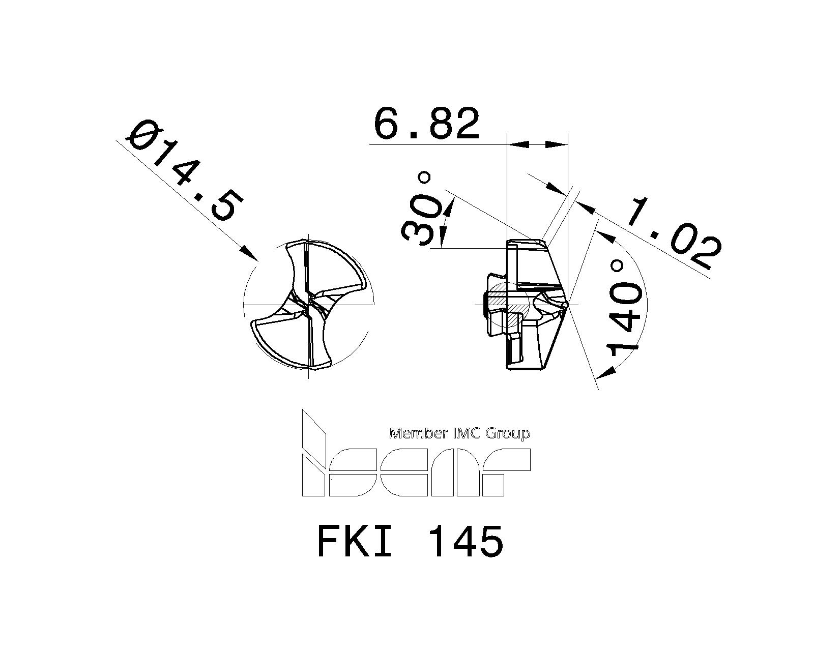 ISCAR Cutting Tools Metal Working Tools FKI 3326073 FKI 145