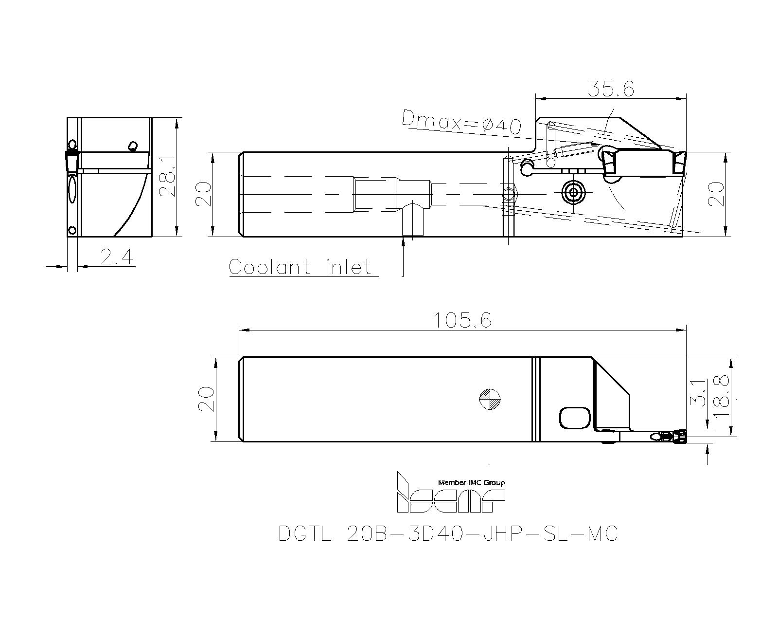 【とがござい】 【送料無料】イスカル ドゥーグリップ DGTR/L-B-D(品番:DGTR 16B-1.4D30)『1743406』：セルフ