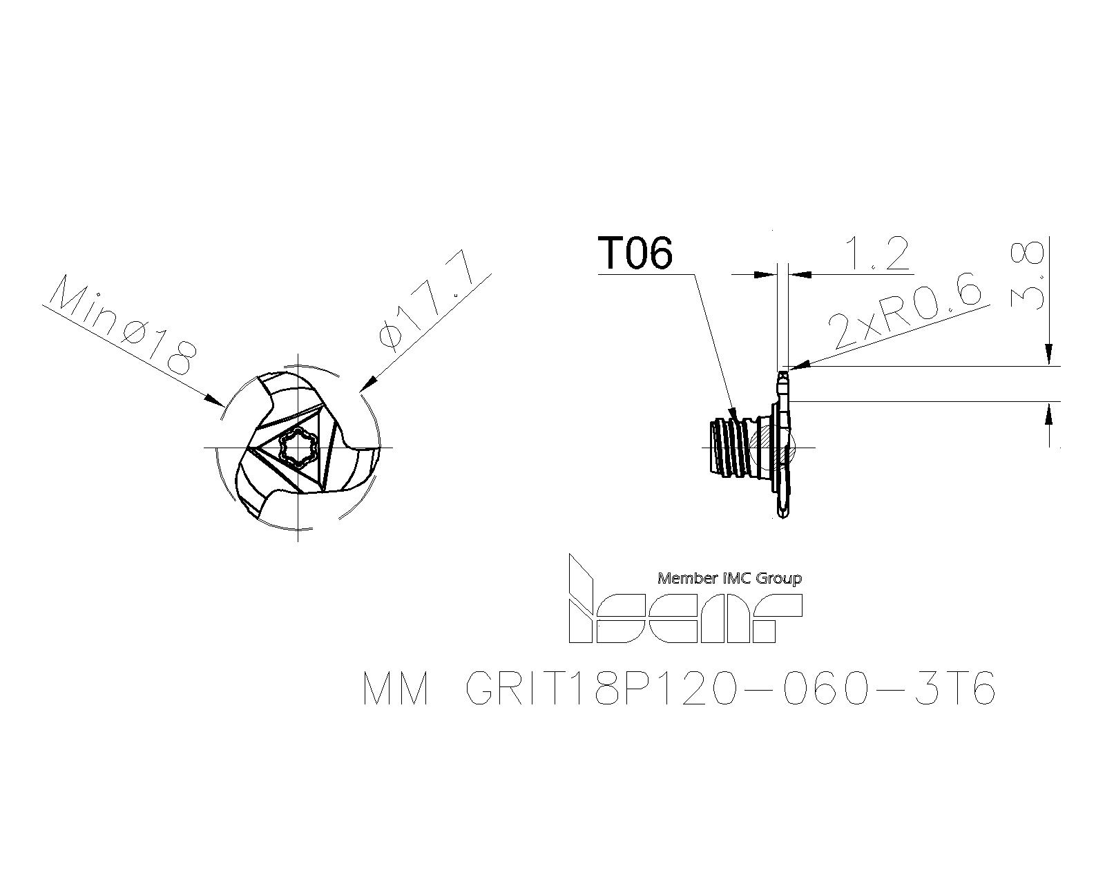 通常 1本タイプ ISCAR イスカル ヘリフェース ＩＣ３５４ HFPR3003 IC354 [入数：10] 【163-1039】  その他DIY、業務、産業用品