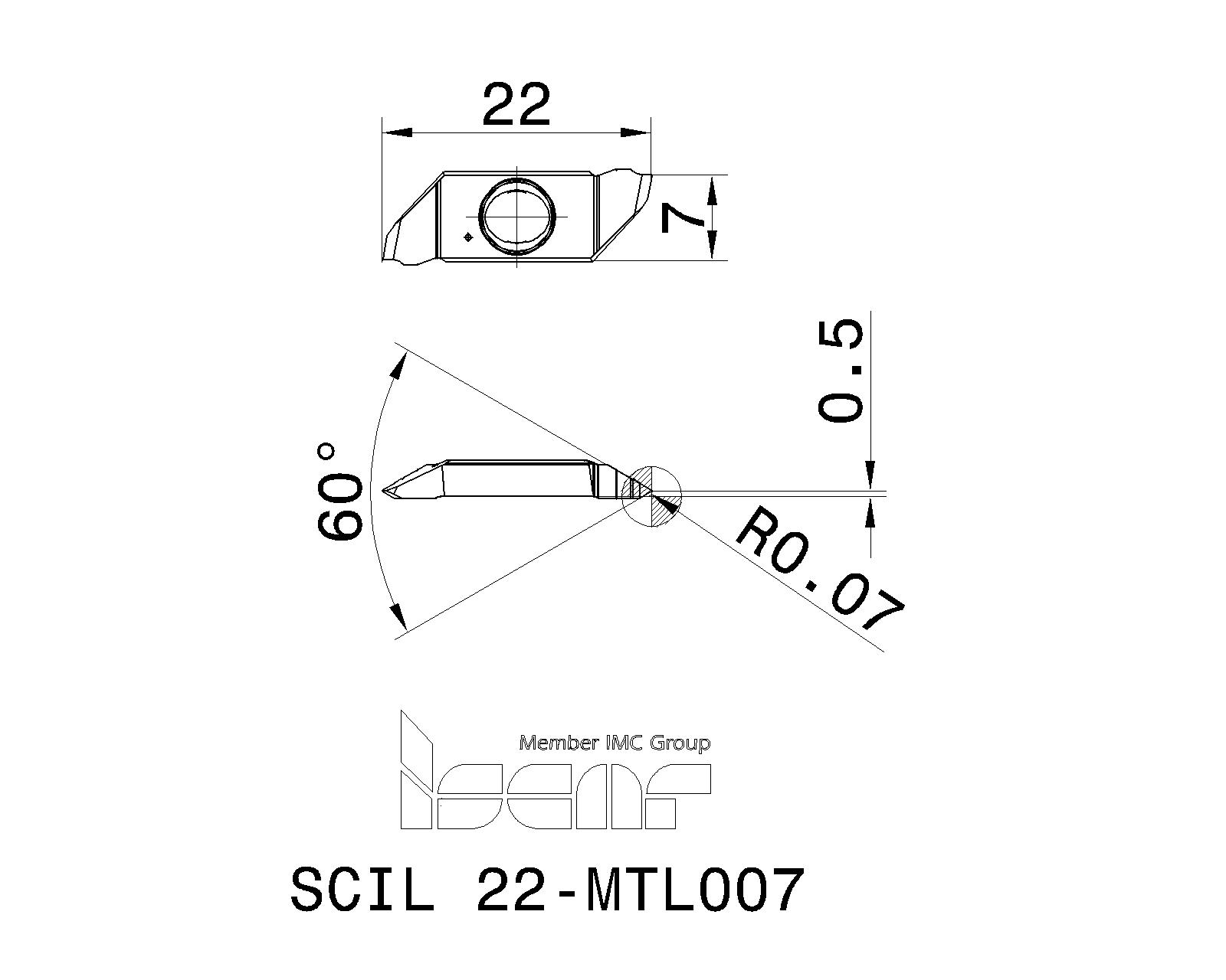 ISCAR Cutting Tools - Metal Working Tools - SCIR/L-22-MTR ISCAR Cutting Tools - Metal Working Tools - SCIR/L-22-MTR