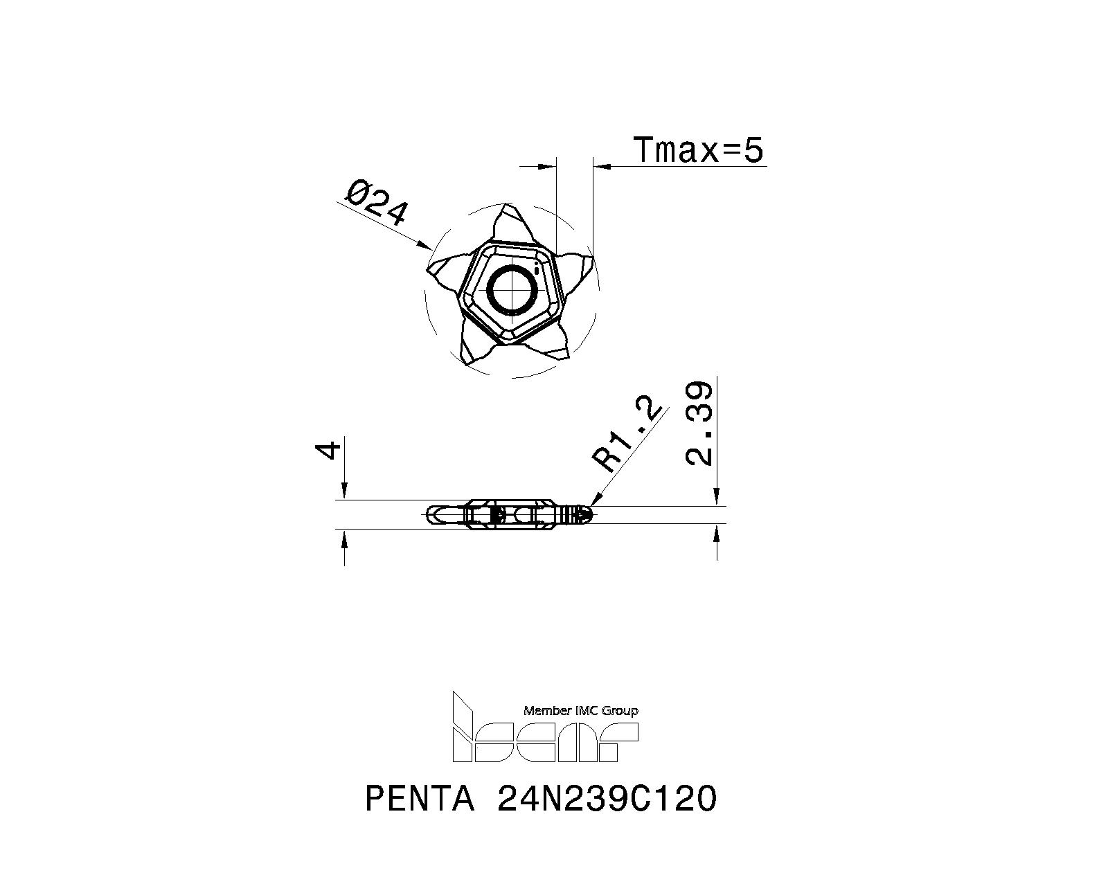 Details about   PENTA 24N239NF020RS ISCAR FACTORY SEALED AUTHENTIC NEW OLD STOCK 5 PCS 